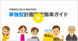 「事業継続力強化計画」(単独型)の作り方の画像